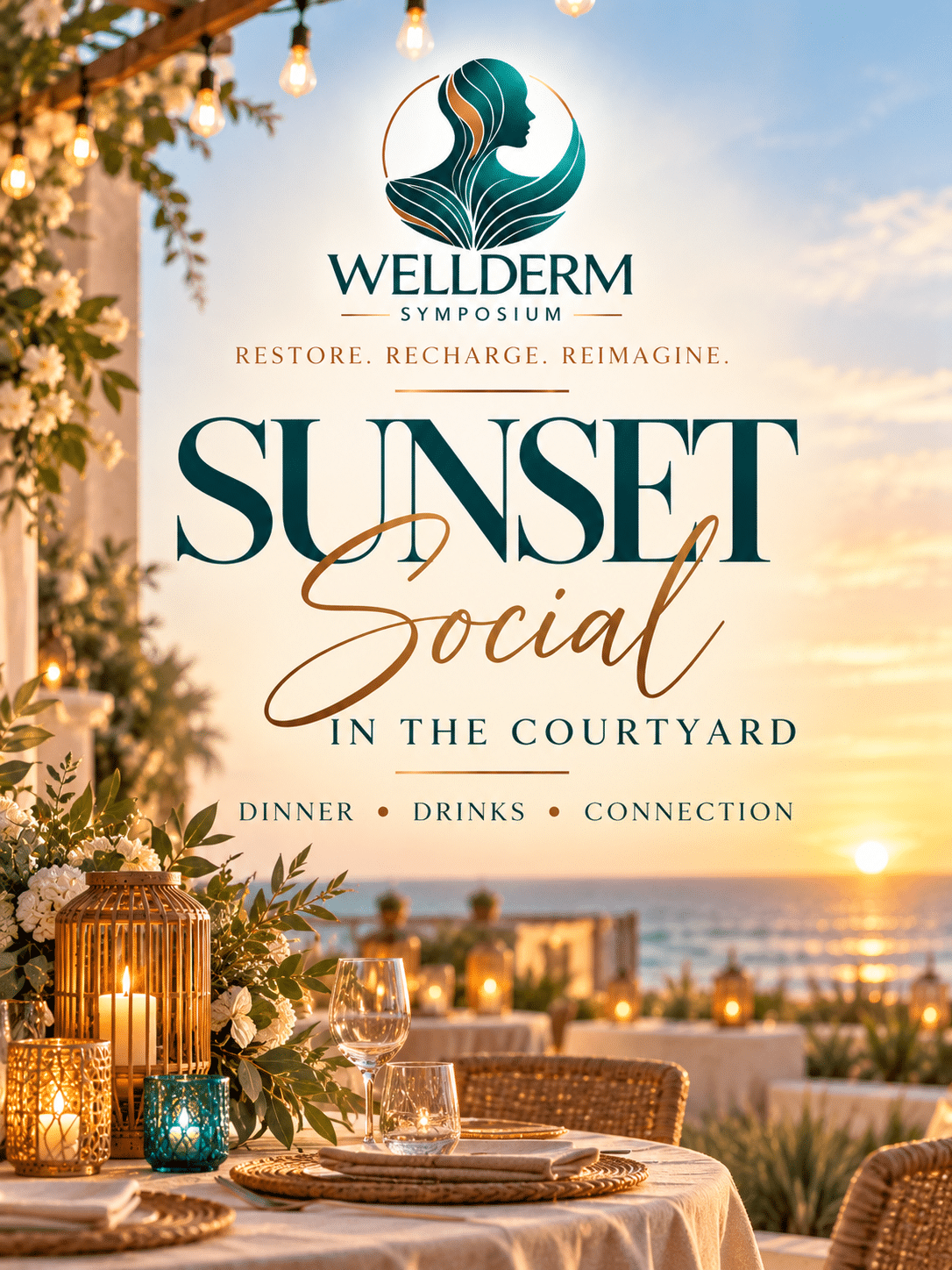 Sunset Social in the Courtyard: dinner, drinks, connection